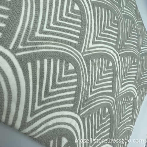 Side Zipper Simple Pattern Sofa Cushion Cover